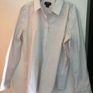 Woman’s button blouse.